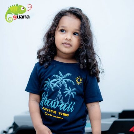 Hawaii ( Positive Vibes ) - Unisex Kids T-Shirt - Navy Blue