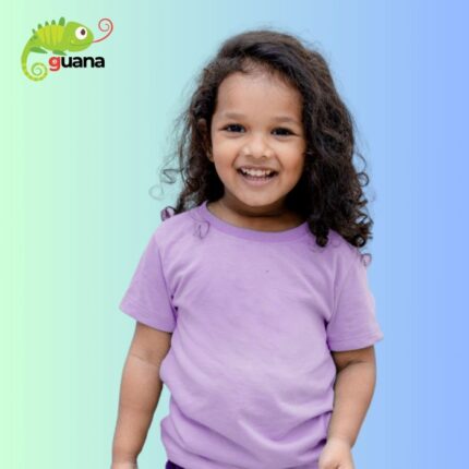 Plain T Shirt – Unisex Kids T-Shirt – Light Purple