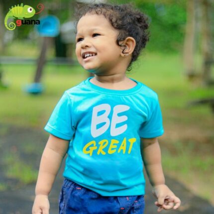 Be Great - Unisex Kids T-Shirt - Pastel T Green