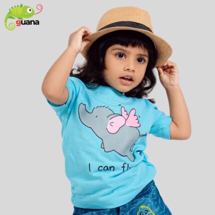 I Can Fly - Unisex Kids T Shirt - Aqua