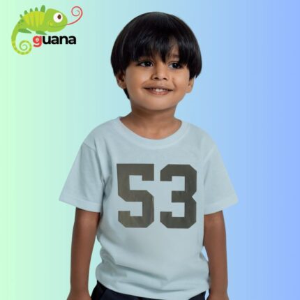 53 - Unisex Kids T-Shirt - White