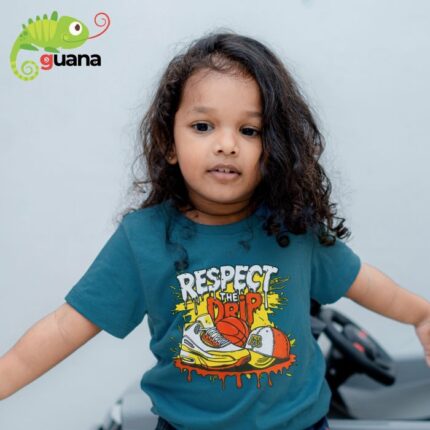 Respect the Drip – Unisex Kids T-Shirt – Corn Flower Blue