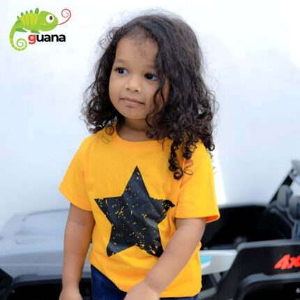 Star - Unisex Kids T-Shirt - Golden Yellow