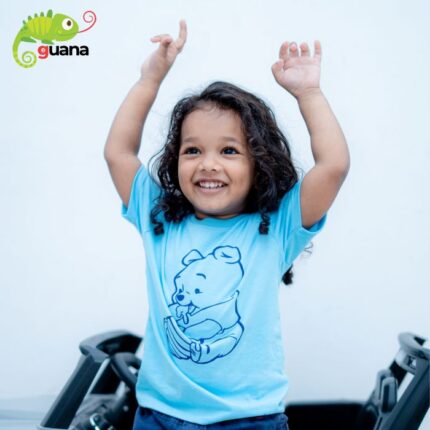 Pooh Bear - Unisex Kids T-Shirt - New Light Blue