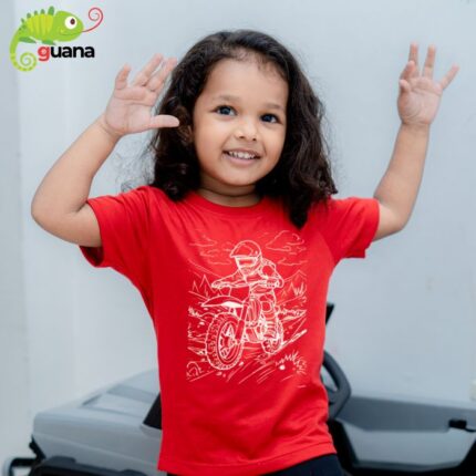 Bike Rider - Unisex Kids T-shirt - Red