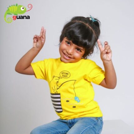 Let’s Take It Easy - Unisex Kids T-Shirt - Lemon Yellow