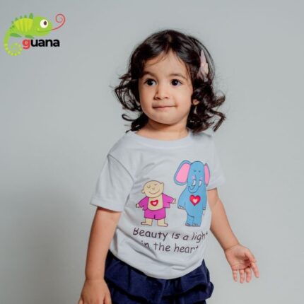 Beauty is a light in the heart - Unisex Kids T-Shirt - White