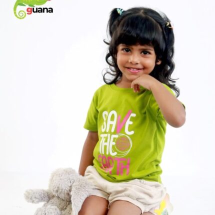 Save the Earth Unisex Kids T-Shirt - New Apple Green
